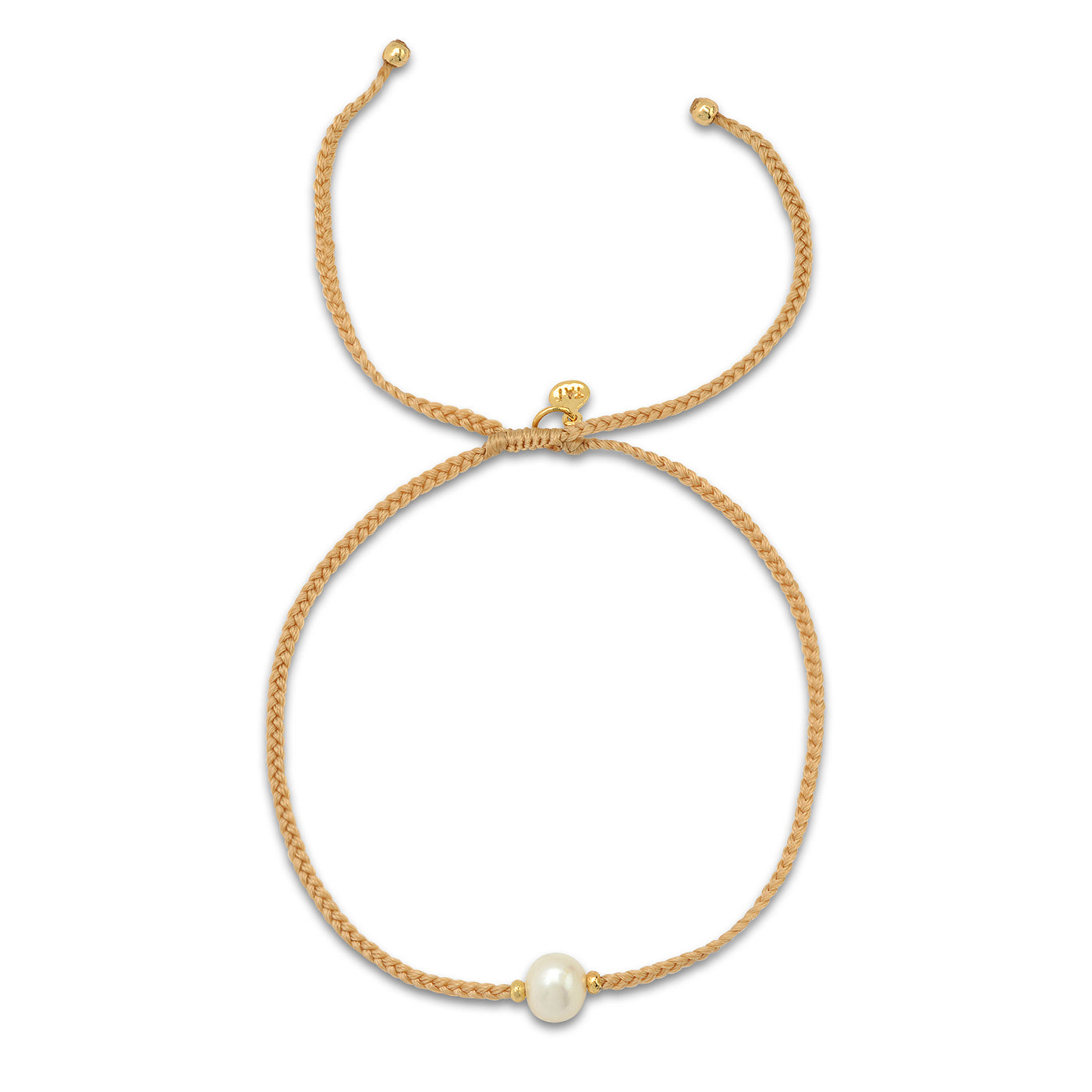 Handmade Beaded Bracelet with Single Pearl Accent
