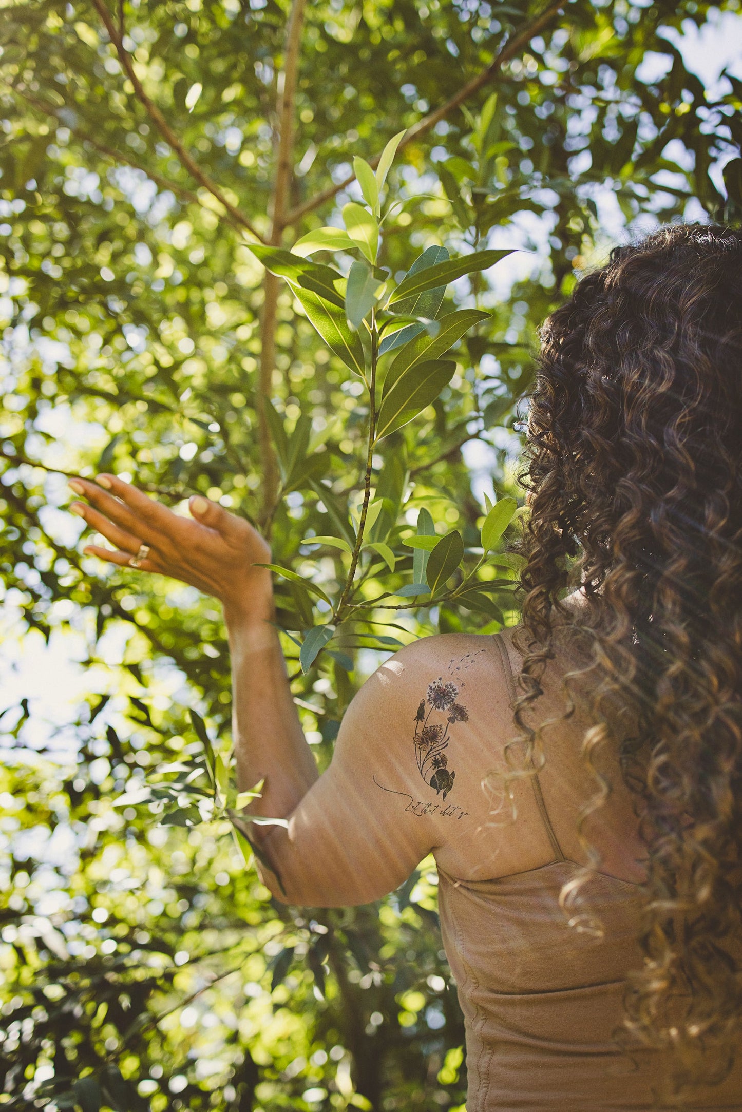 Tiny Intention Tattoo - Let That Shit Go - Dandelio