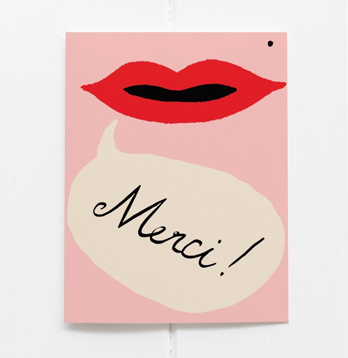 Merci Lips Card