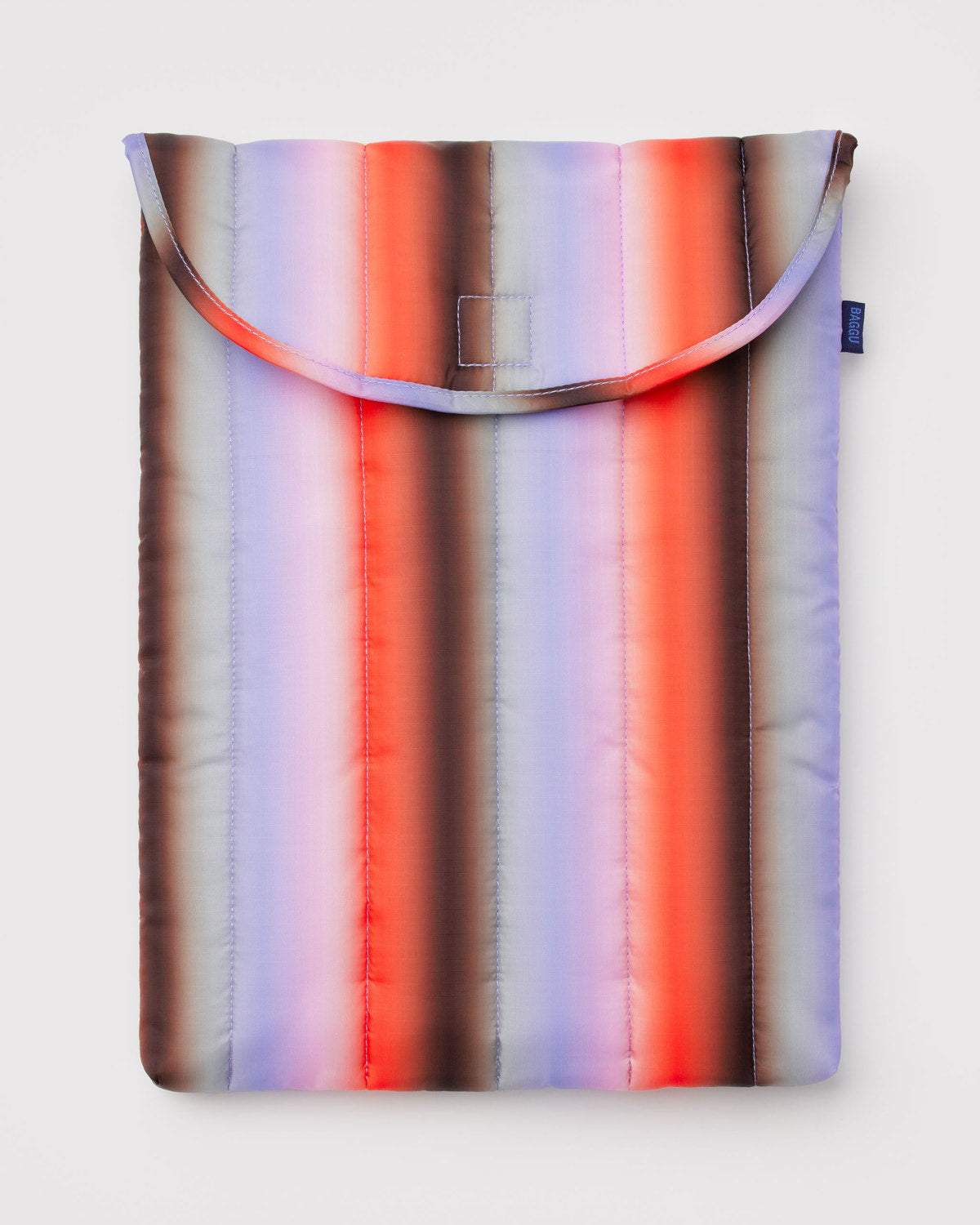 Puffy Laptop Sleeve 16" - Gradient Stripe Poppy
& Lilac Baggu