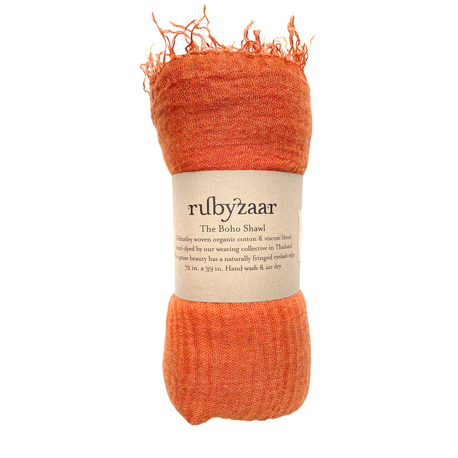 Boho Cotton Gauze Shawl