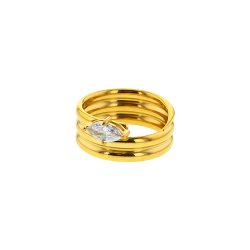 Load image 1 in gallery view. Gold Waterproof Ring - Marisol