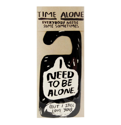 Load image 1 in gallery view. Alone Time Door Hanger