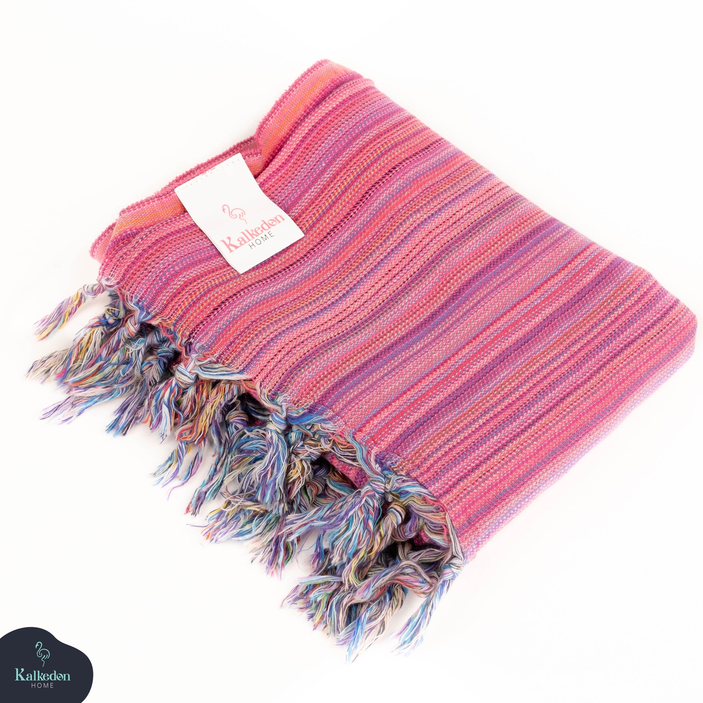 Turkish Cotton Throw Blanket/Towel - Pink