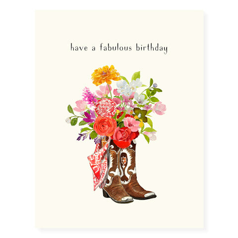 Birthday Bootquet - Birthday Card