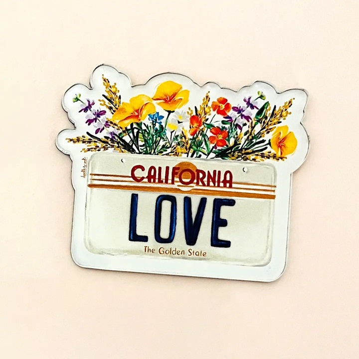 California Love License Plate Magnet