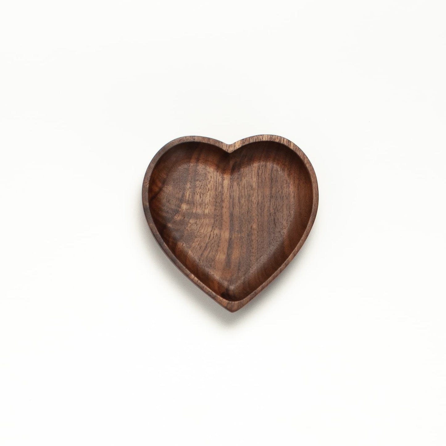 Walnut Wood Heart Tray JBrody & Co