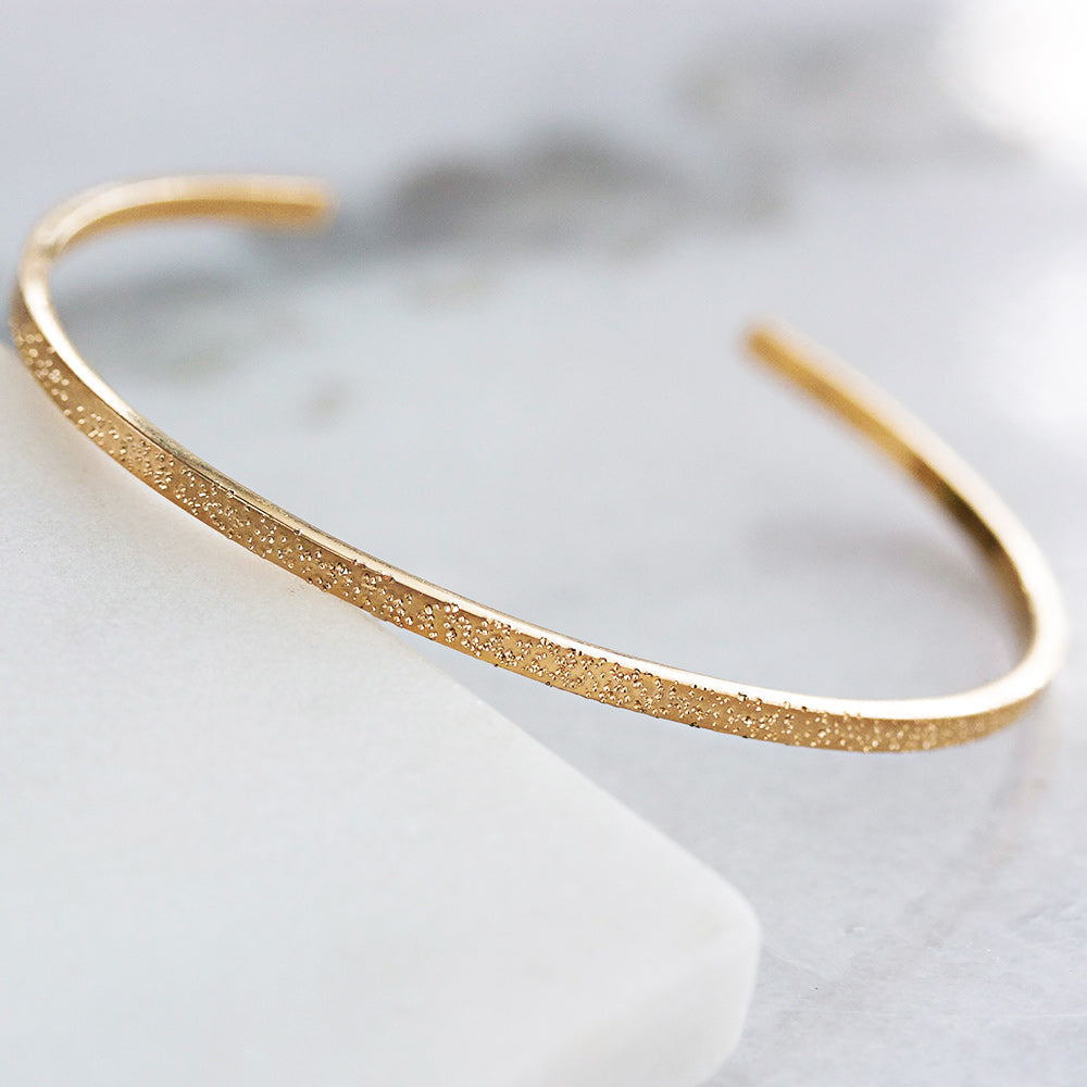 Narrow Cuff Diamond Dusted - Medium - Gold Filled Christina Kober