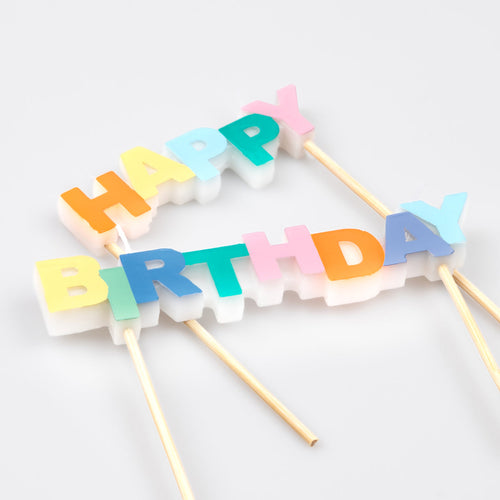 Load image 1 in gallery view. Happy Birthday Candles