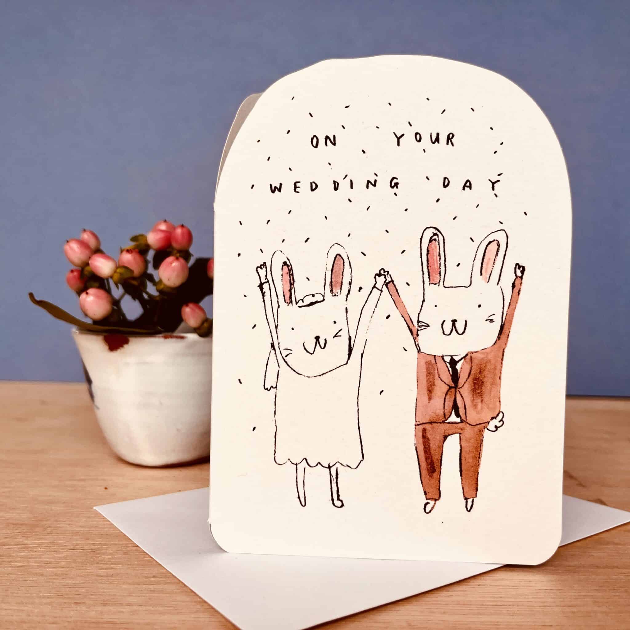 Wedding Bunnies Card