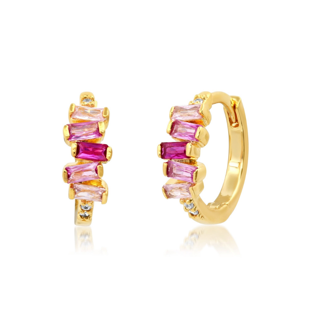 Stacked Baguette Huggies