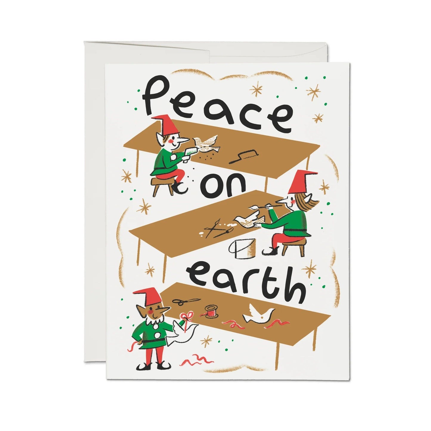 Santa's Workshop Greeting Card