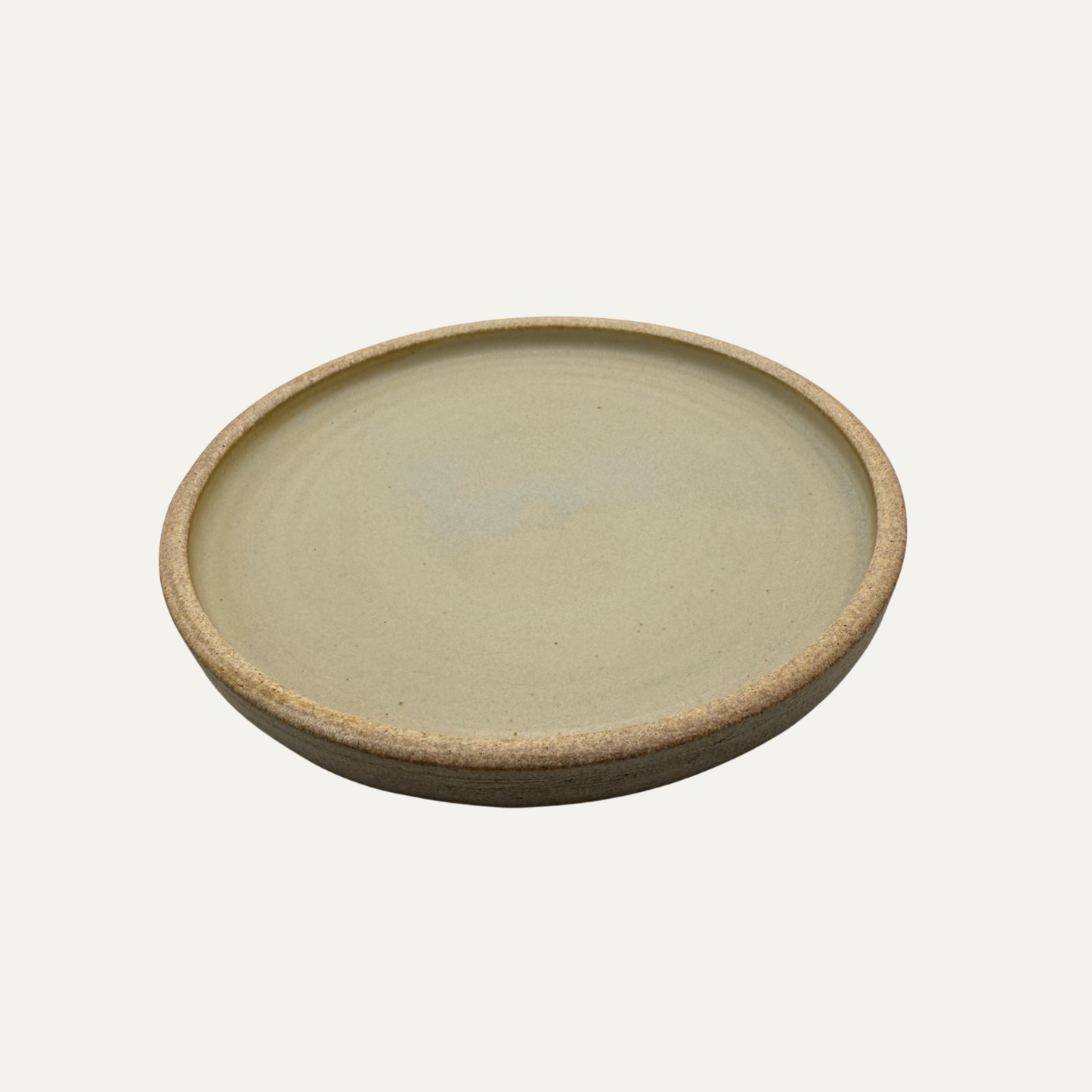 Matte Glazed Plate - 8" - Cream