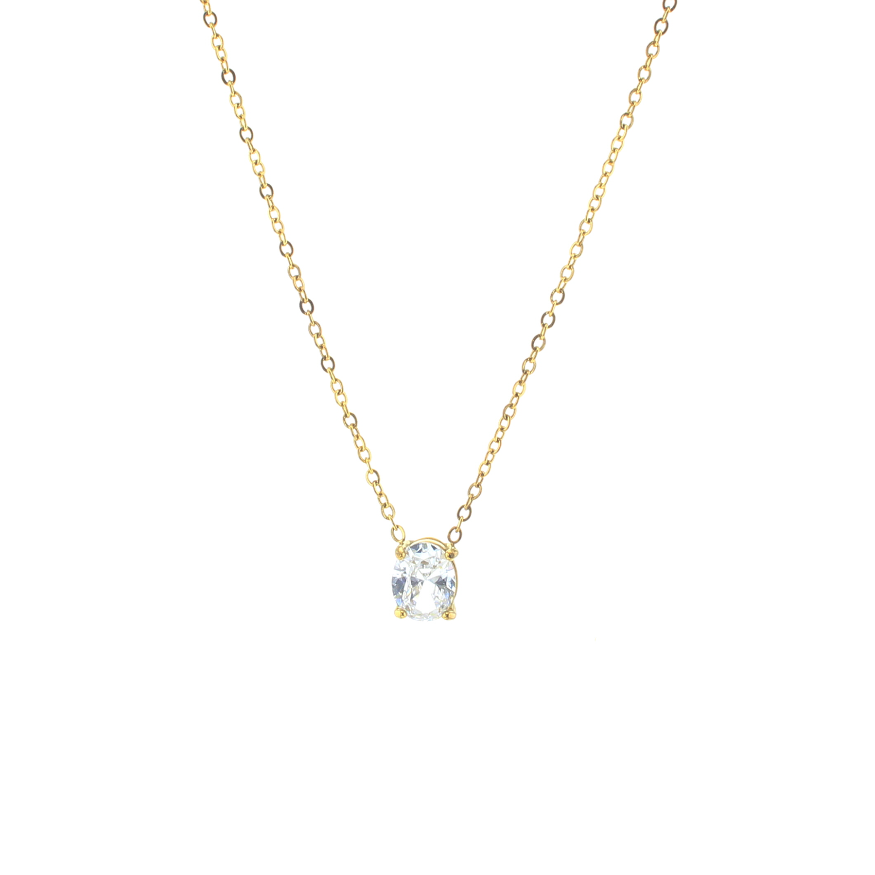 Ashley Waterproof Layered Necklace Lotus Jewelry