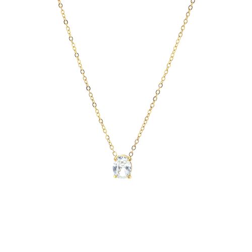 Load image 1 in gallery view. Ashley Waterproof Layered Necklace Lotus Jewelry