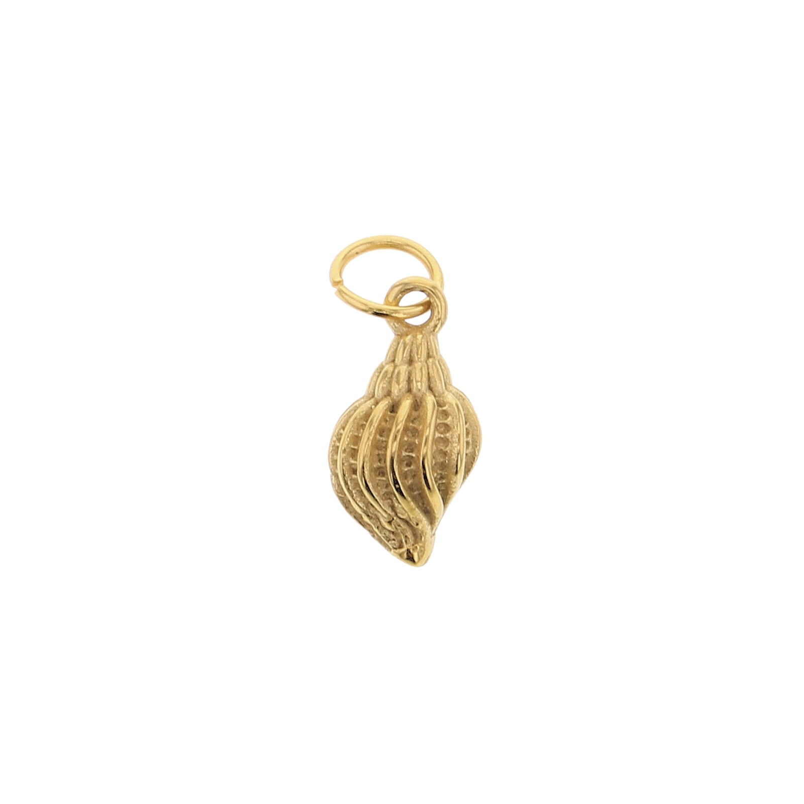 Spiral Shell Charm  - Gold