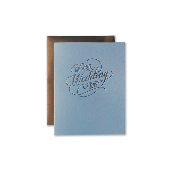 On Your Wedding Day Letterpress Card