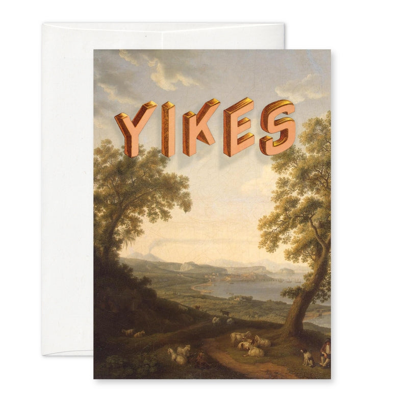 Yikes Greeting Card Pictrix Design