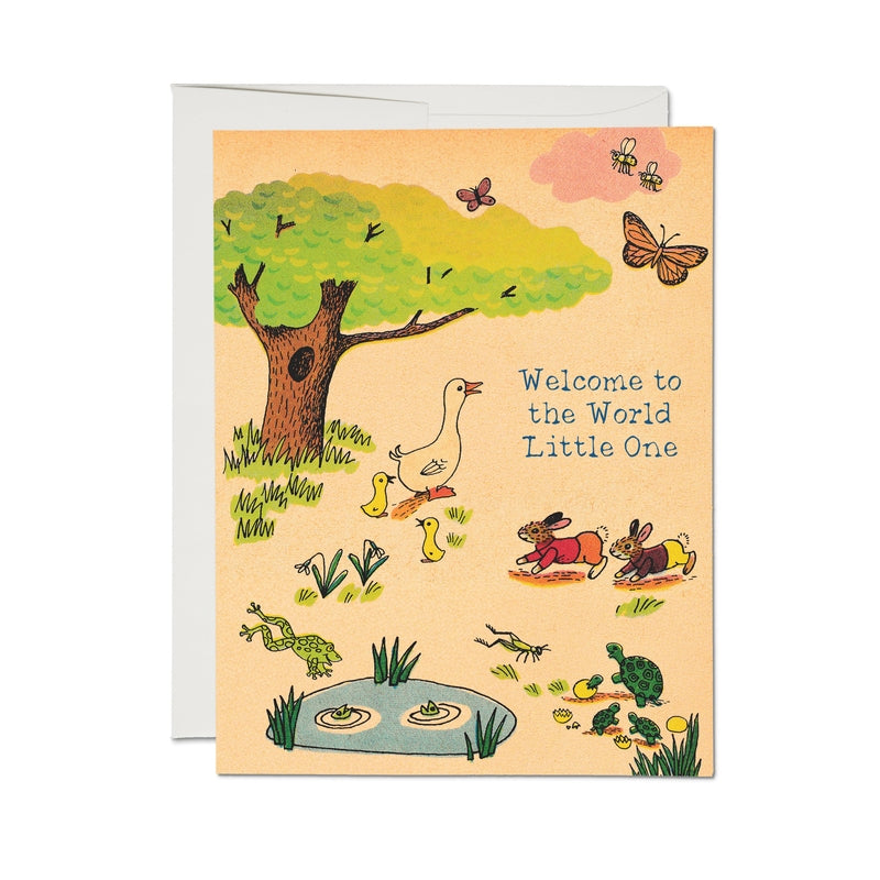Richard Scarry Whimsy Hollow Baby Card