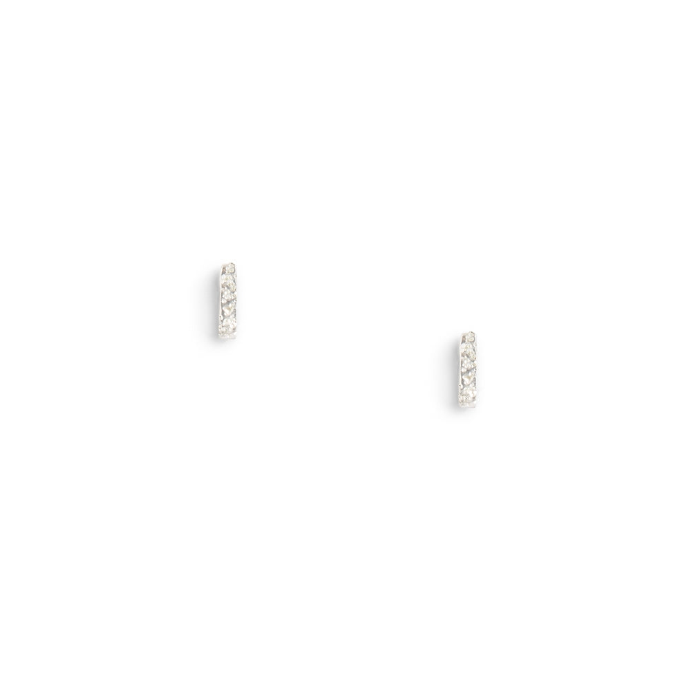Mini Column Studs - Diamond Dusted - Sterling SIlver Christina Kober