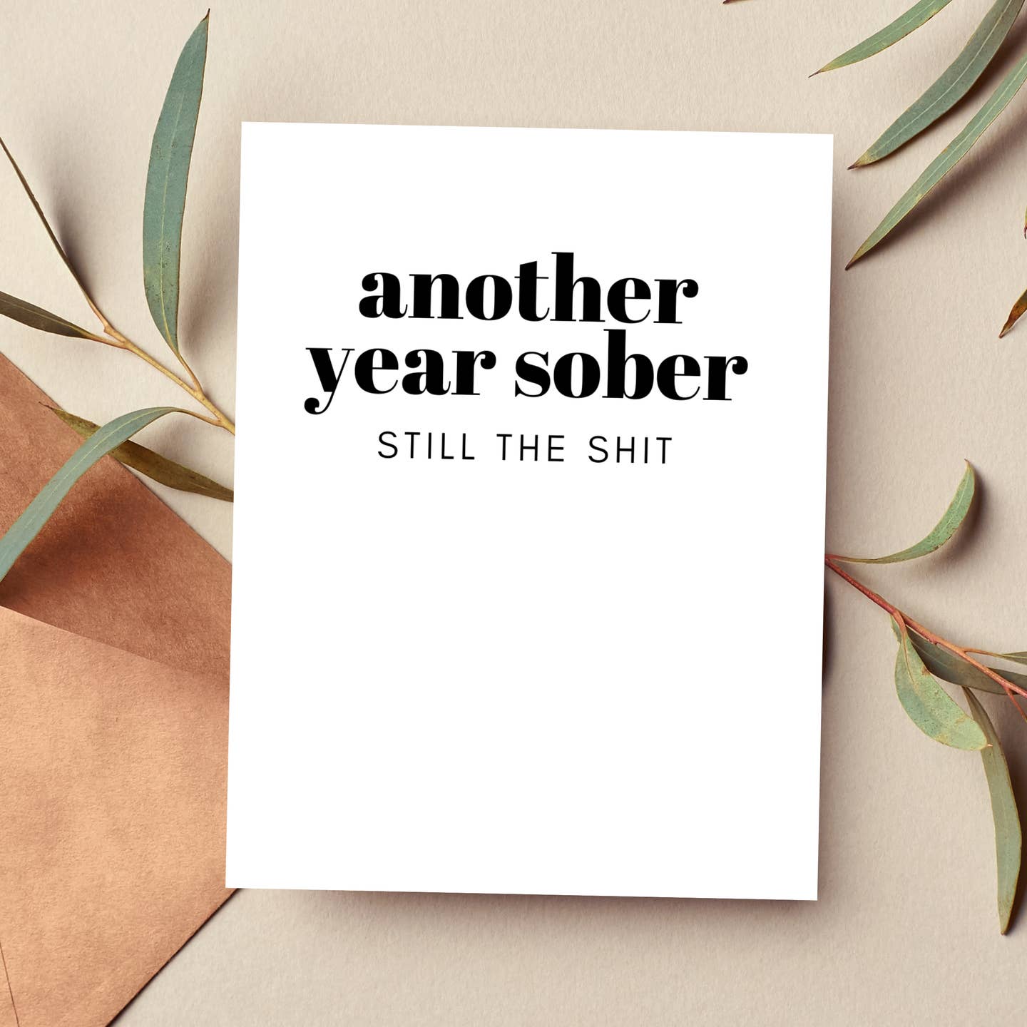 Another Year Sober Card
