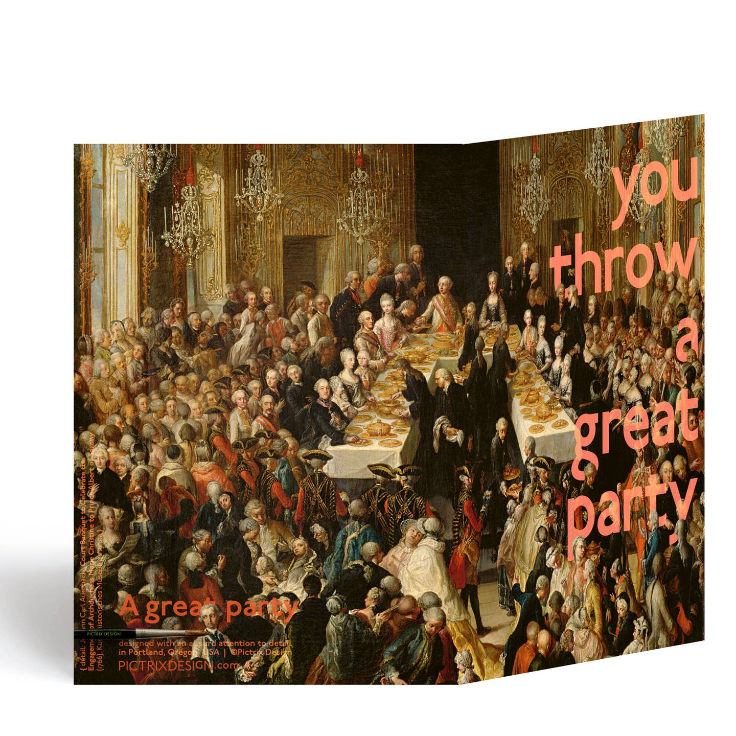 You Throw A Great Party Thank You Card