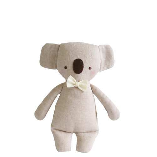 Linen Mini Rattle Koala