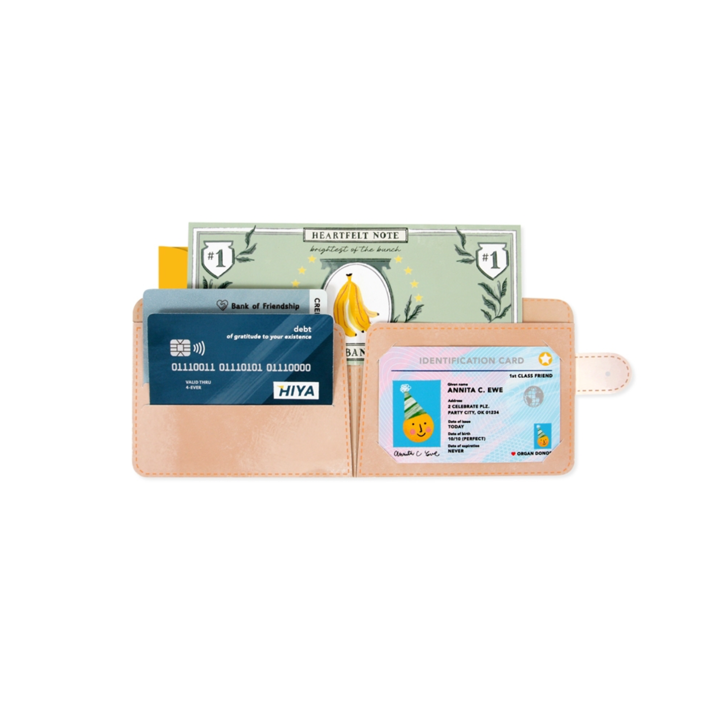 Wallet Pop-Up Greeting Card UWP Luxe