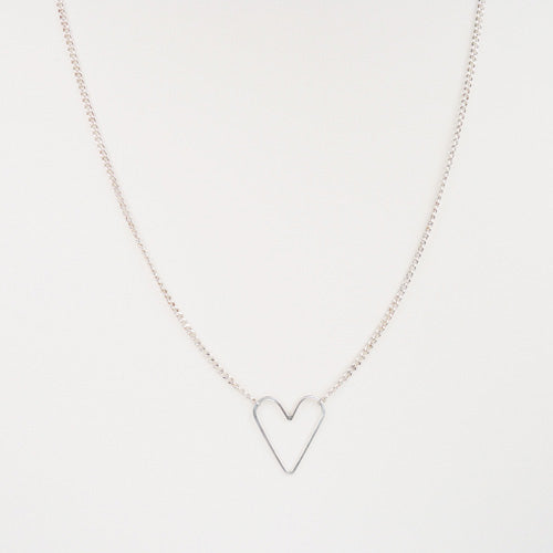 Sweetie Large Heart Necklace - Sterling Jane Hollinger