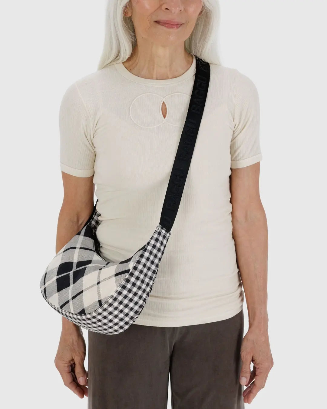 Small Nylon Crescent Bag