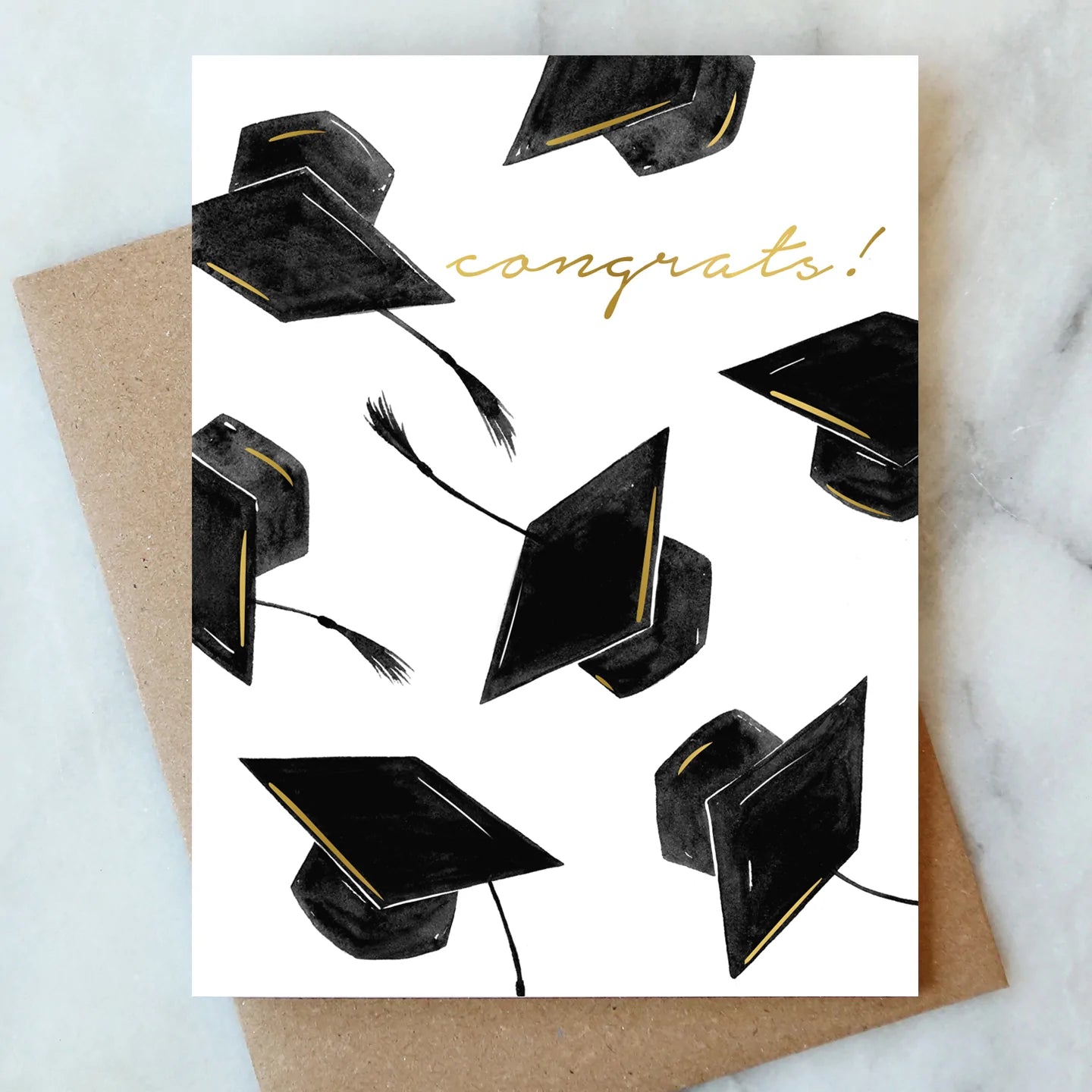 Grad Hats Congrats Card Abigail Jayne Design