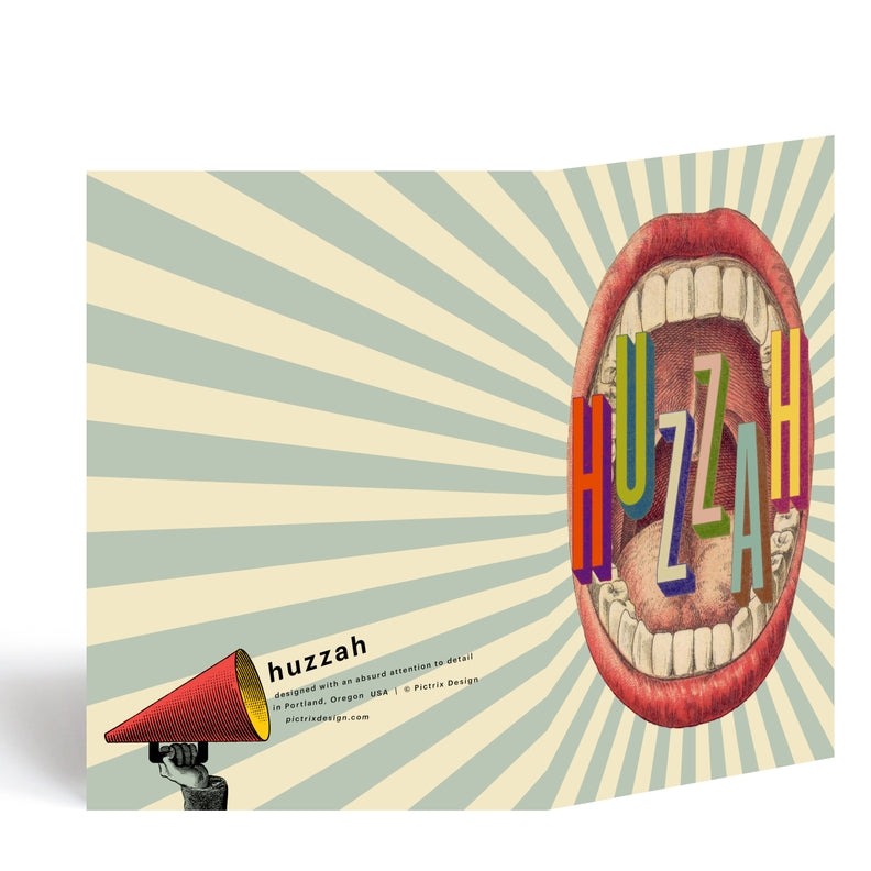 Huzzah Greeting Card