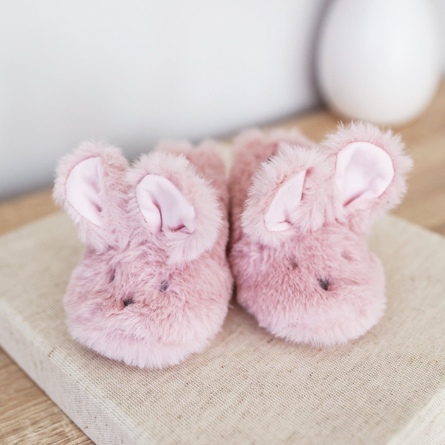 Luxe Bunny Booties - Petal