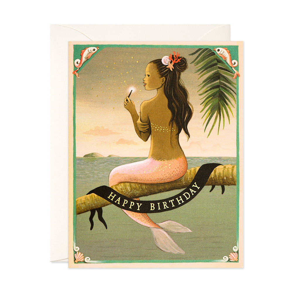 Mermaid Birthday Card JooJoo Paper