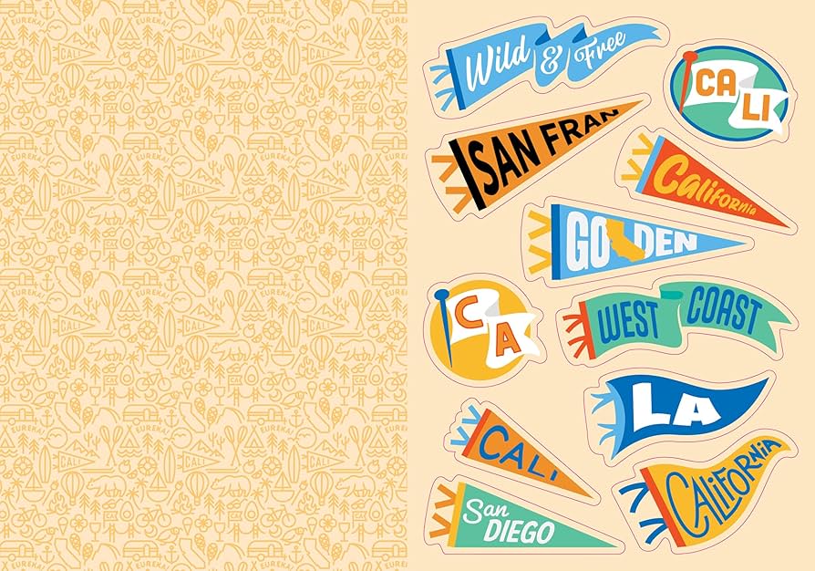 I Love California Sticker Book