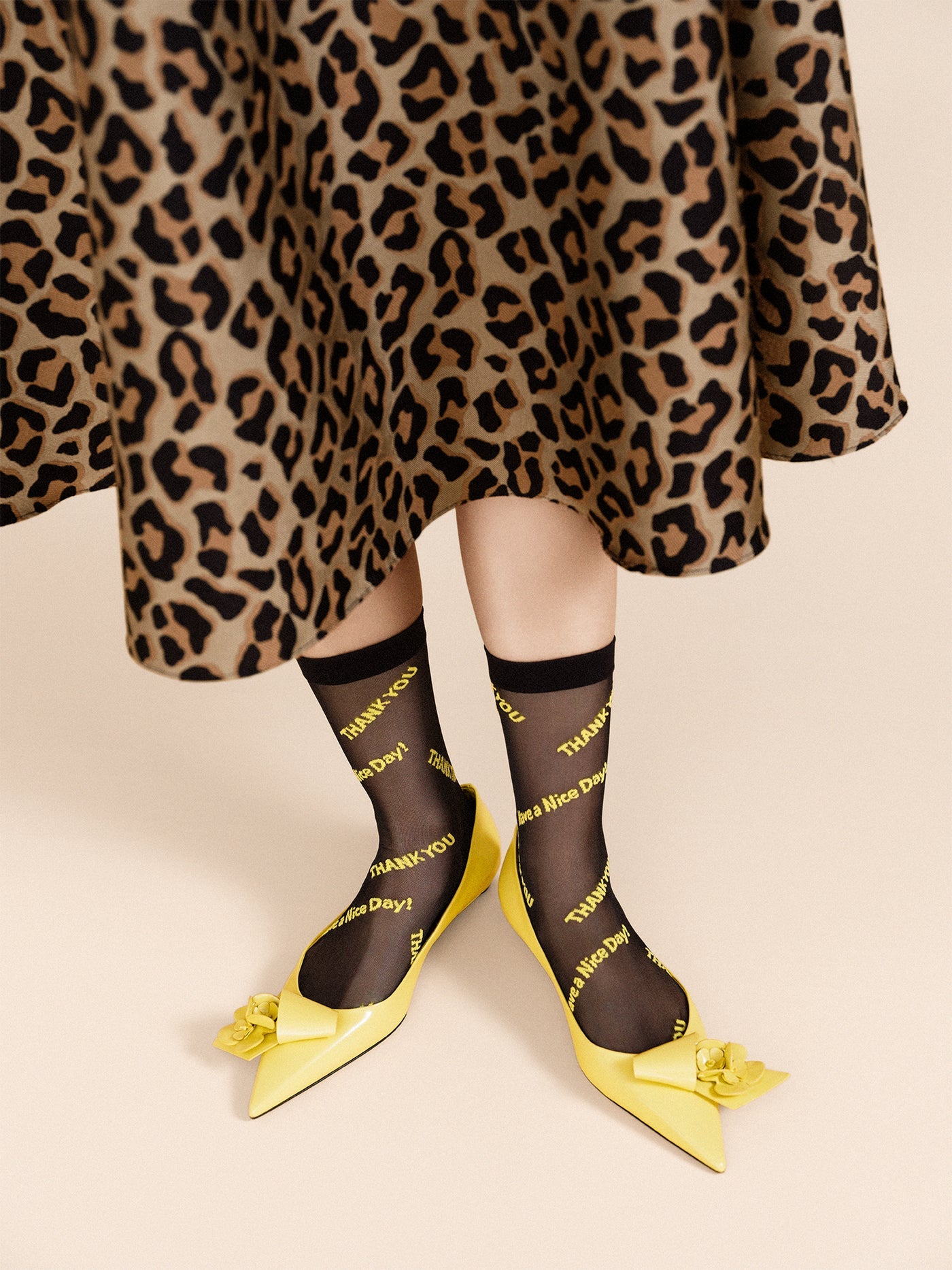 Thank You Sheer Short Crew- Black