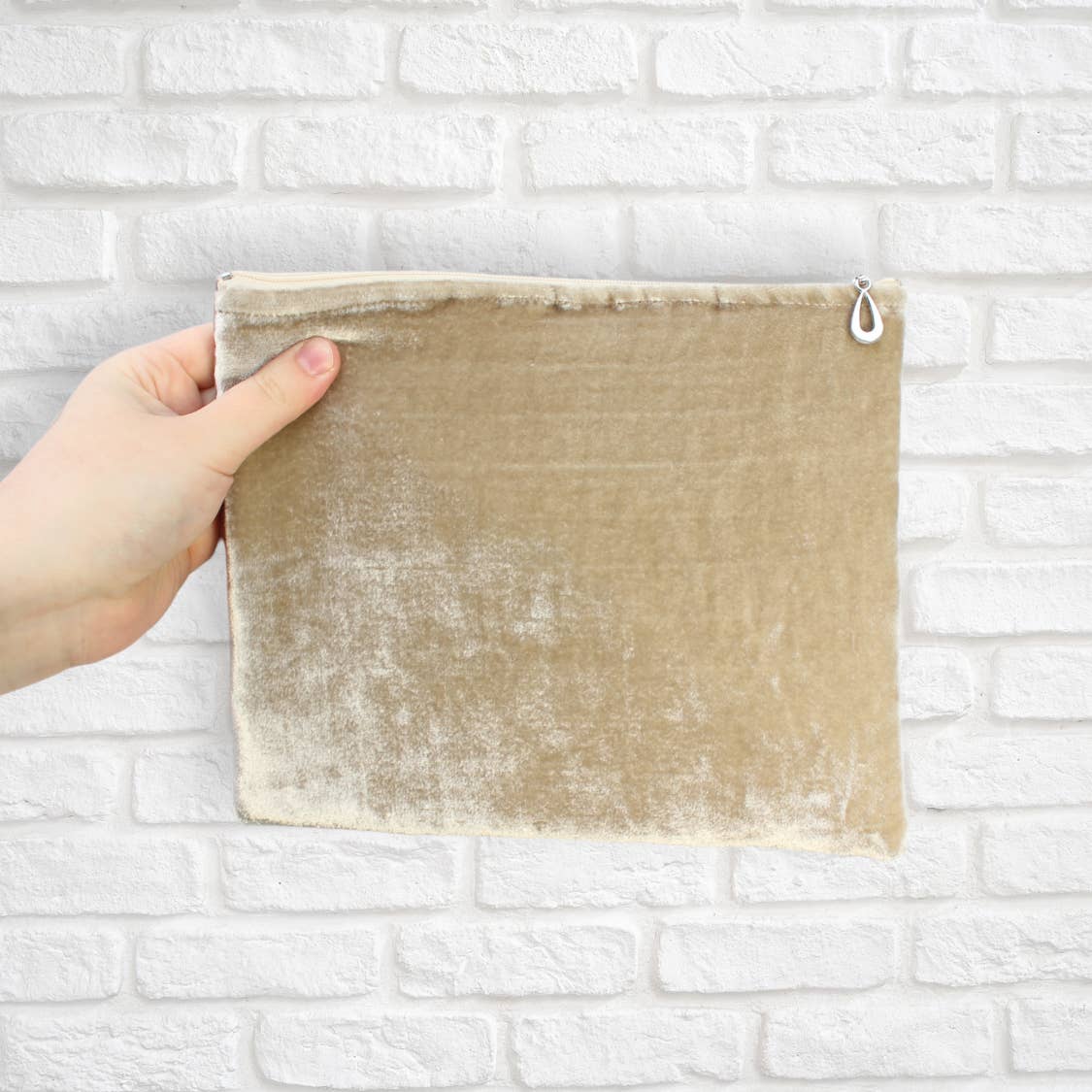 Silk Velvet Pouch - Large