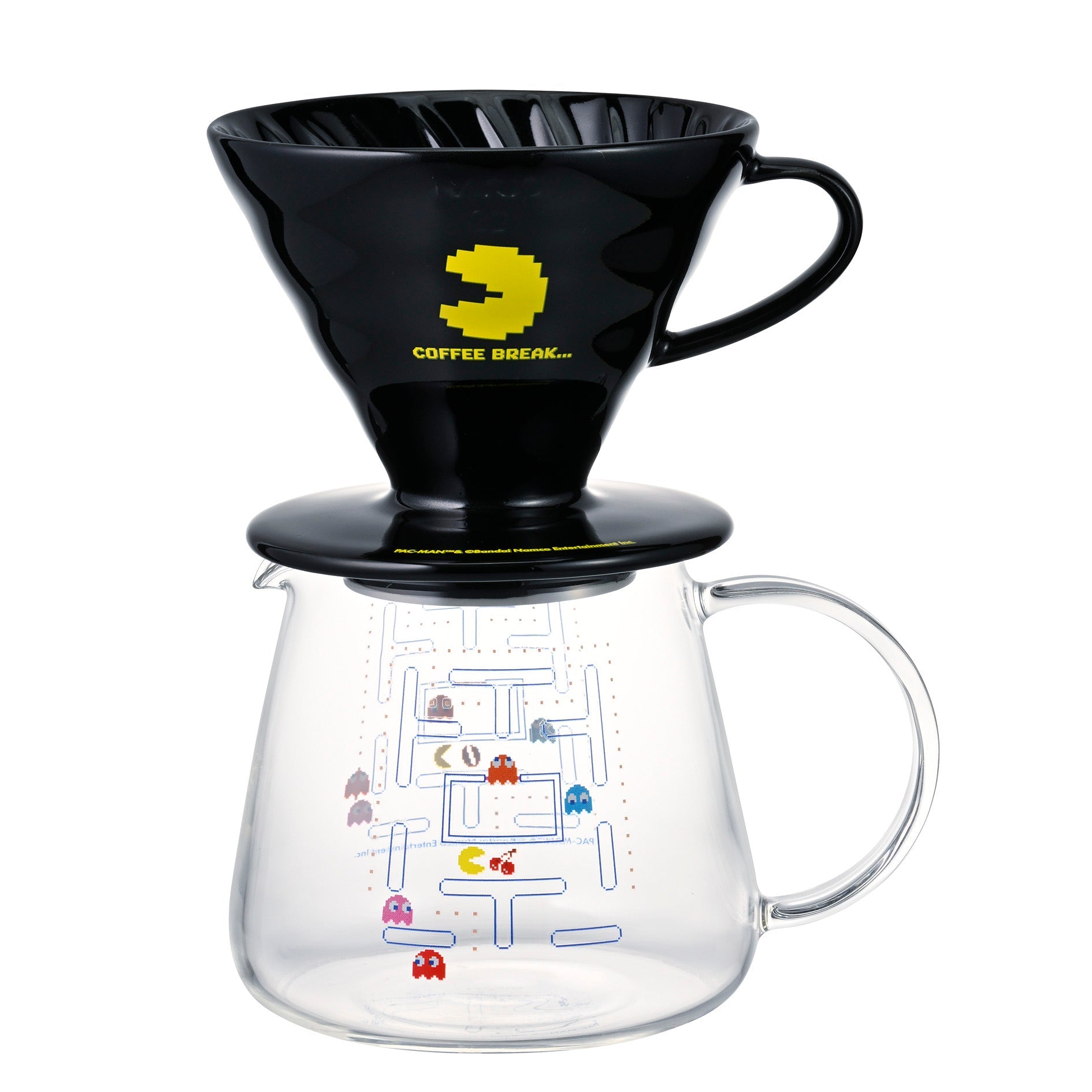 Ceramic Dripper Set with PAC-MAN Hario USA