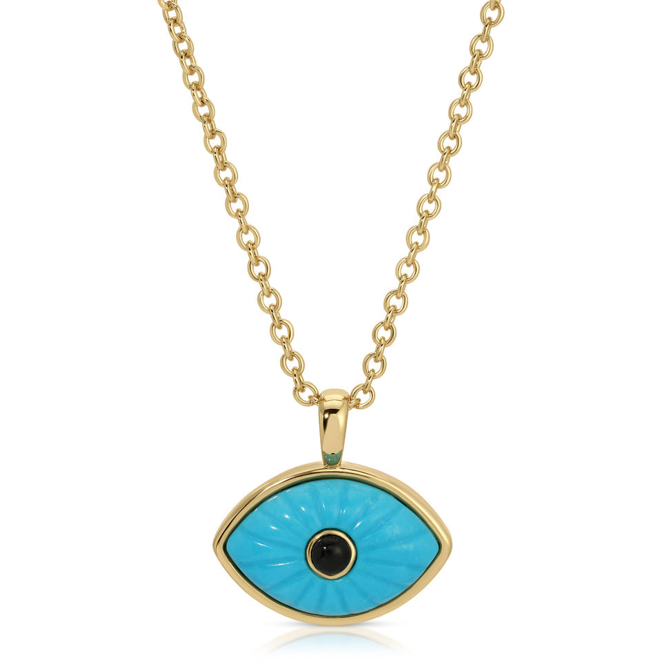 Protect Pendant Mini - Turquoise/Black Onyx