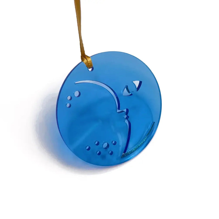 Neon Acrylic Blue Moon Suncatcher