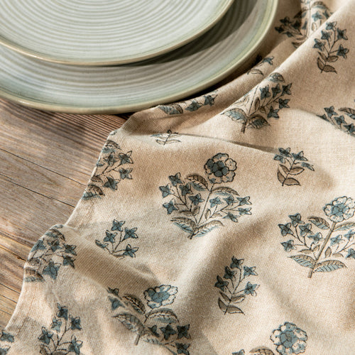 Load image 1 in gallery view. Block Print Dishtowel - Salvia Danica