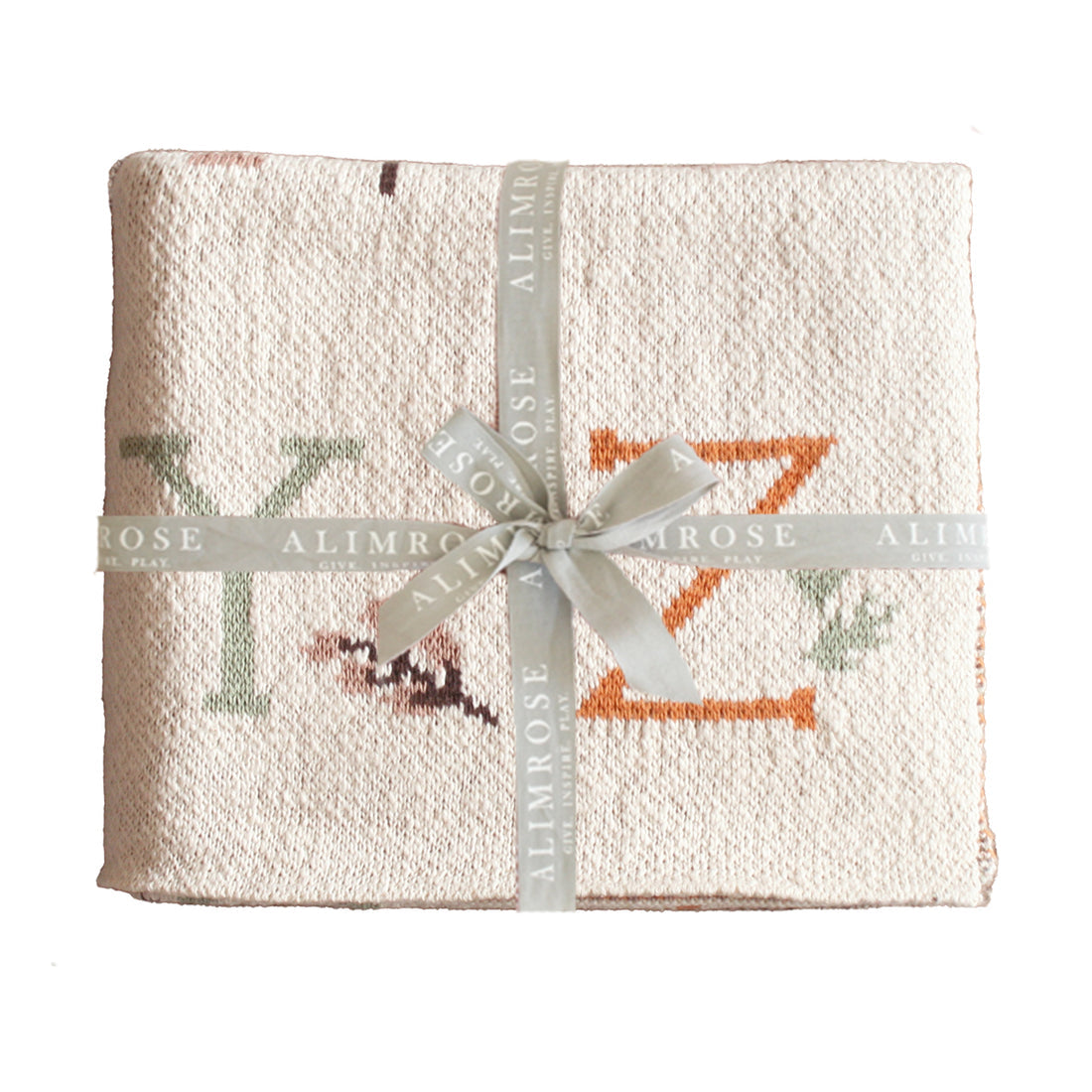 Alphabet Baby Blanket - Natural