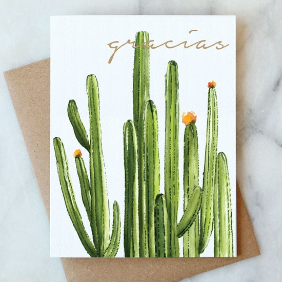 Gracias Cactus Card