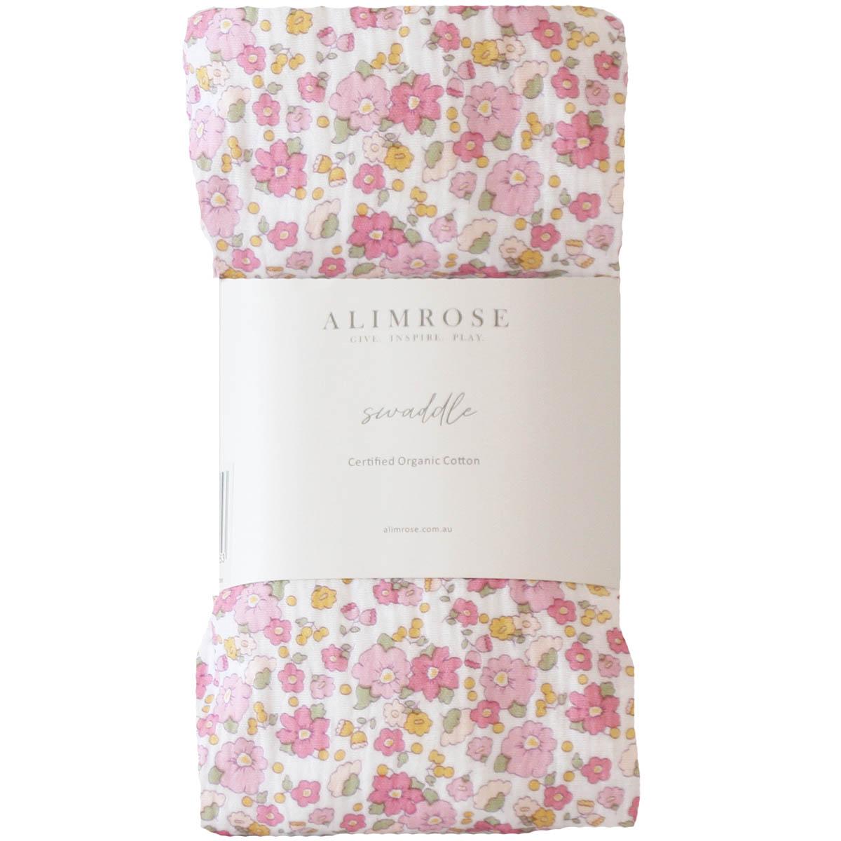 Muslin Cotton Swaddle - Rose Garden