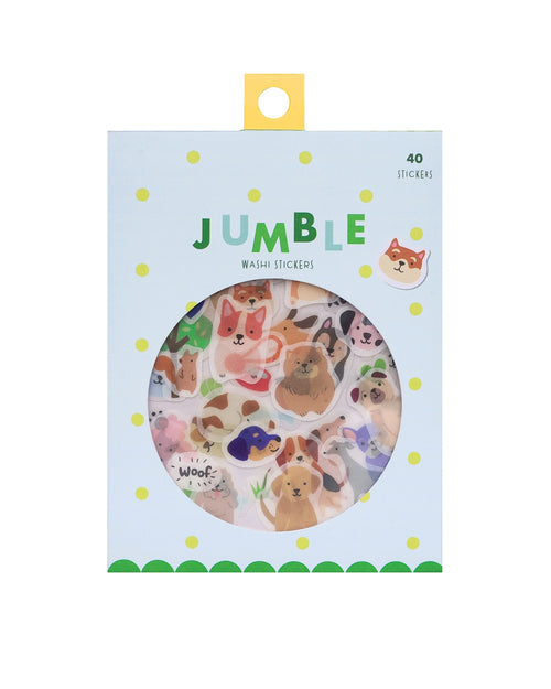 Load image 1 in gallery view. Dogs Jumble Washi Stickers