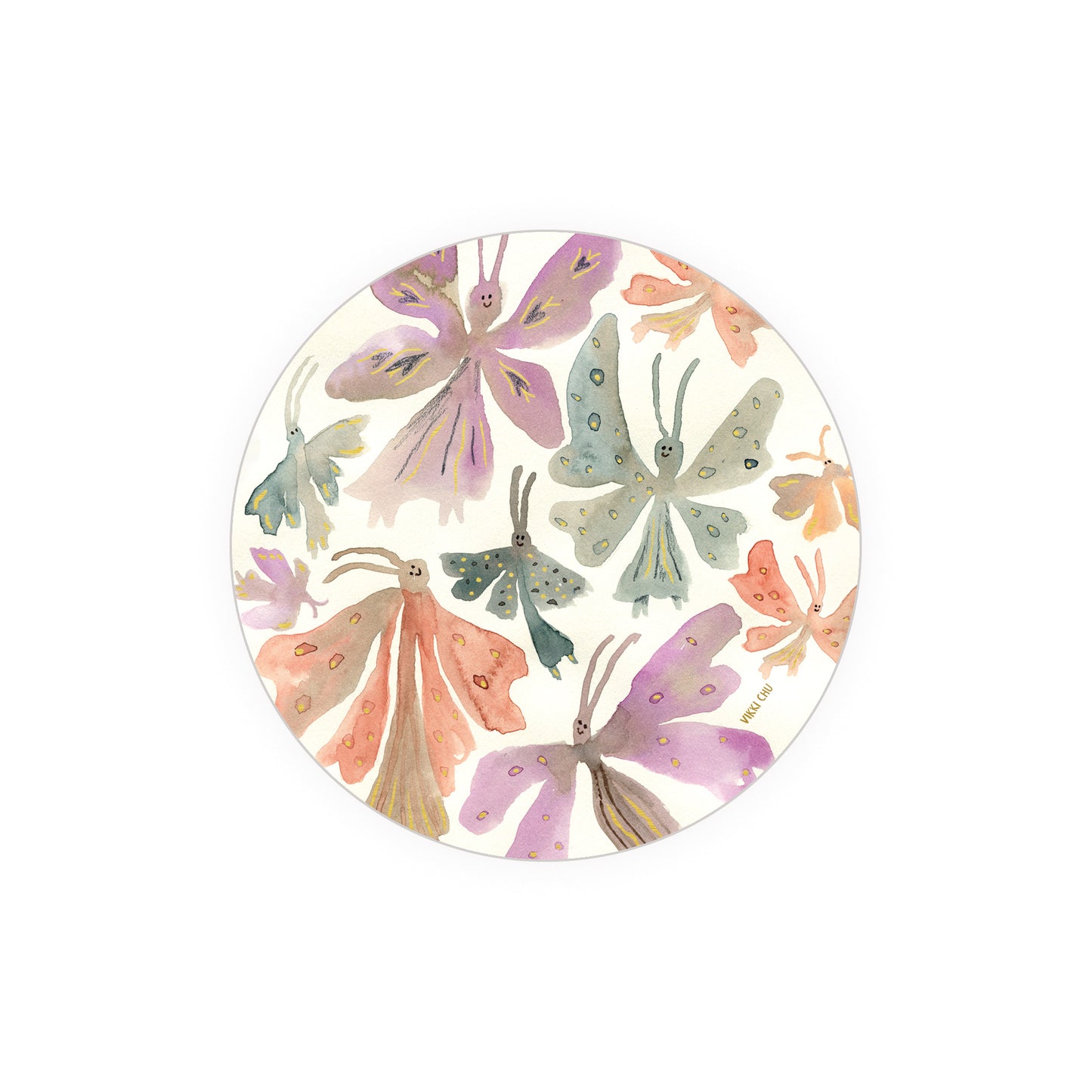 Single Coaster - Butterflies Seedlings