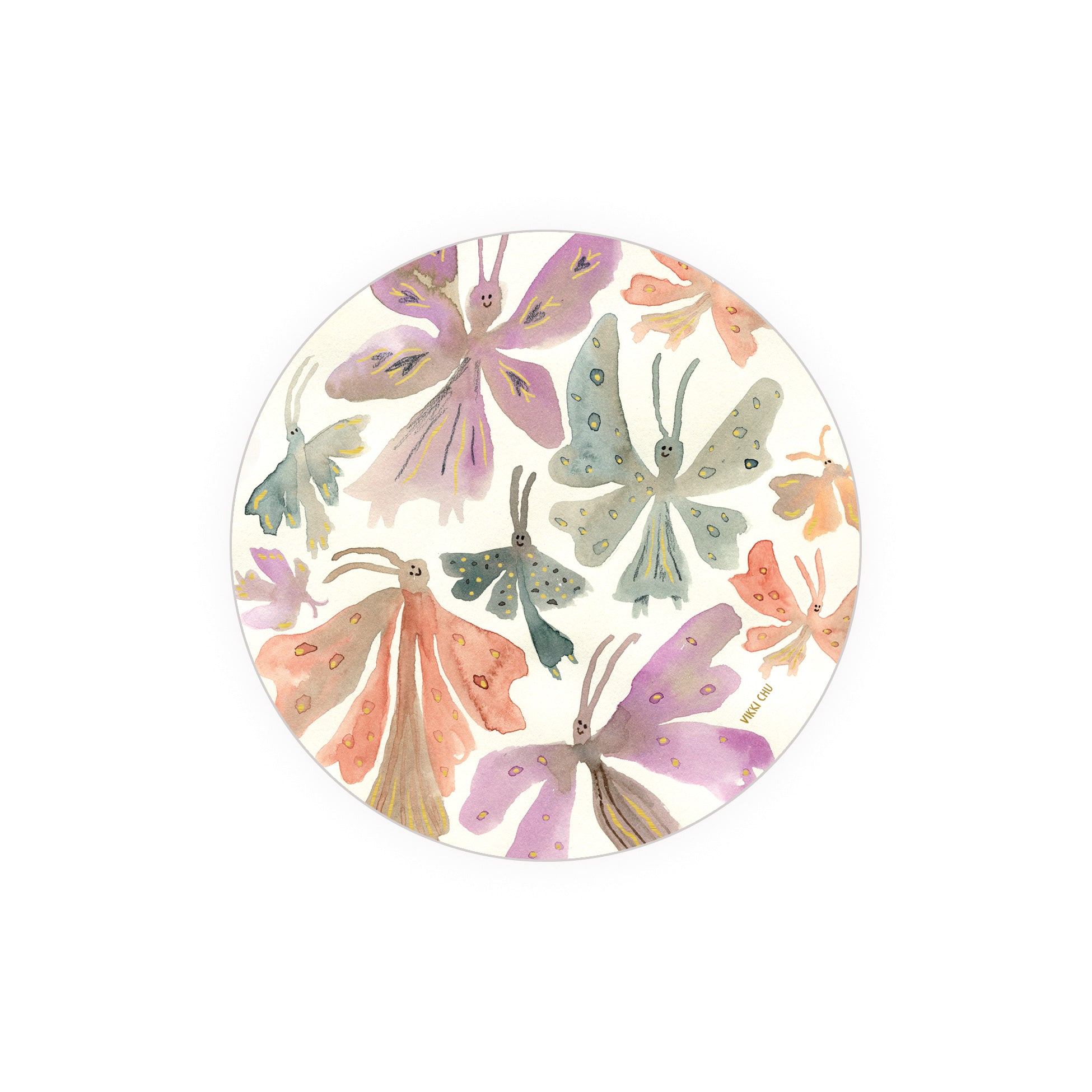 Single Coaster - Butterflies Seedlings