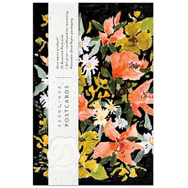 Load image 1 in gallery view. Vintage Floral Postcard Set