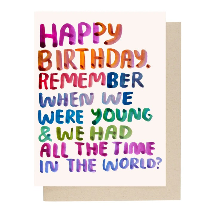 Remember When Birthday Card