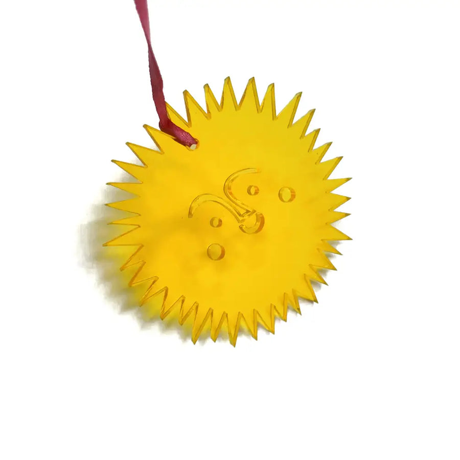 Neon Acrylic Suncatcher - Hello Sunshine